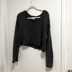Gray cozy sweater